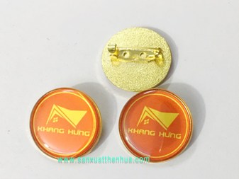 Huy hiệu đồng đeo áo mẫu Khang Hưng 
