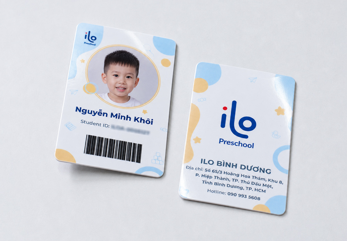 Thẻ học sinh mầm non, thẻ trường mẫu giáo