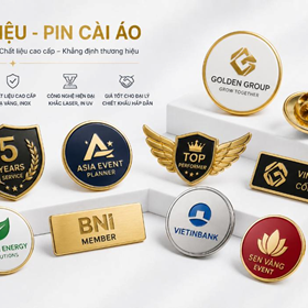 Huy hiệu, pin cài áo là gì? Giải pháp nhận diện thương hiệu tinh tế cho doanh nghiệp