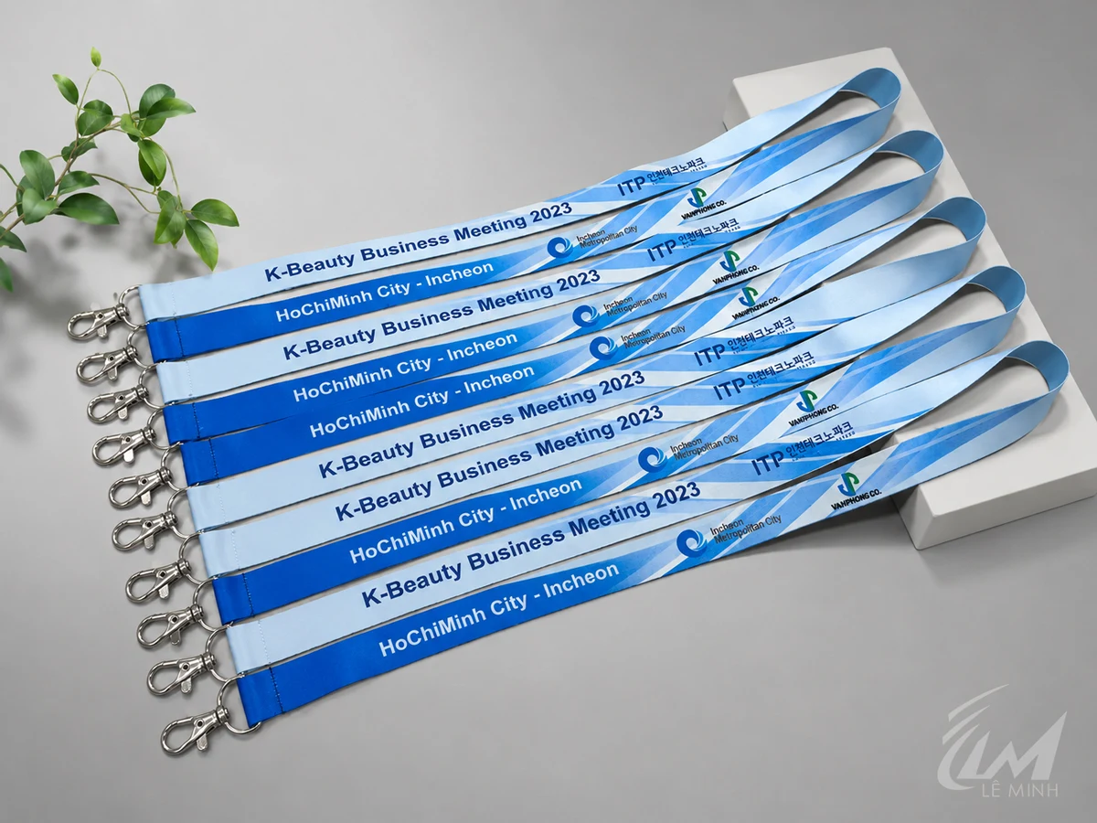 Dây đeo thẻ gắn 2 đầu móc